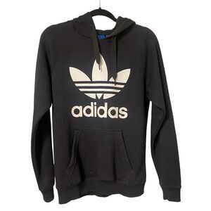 Adidas Men’s Hoodie Sz. S Black Drawstring Kangaroo Pocket Athleisure